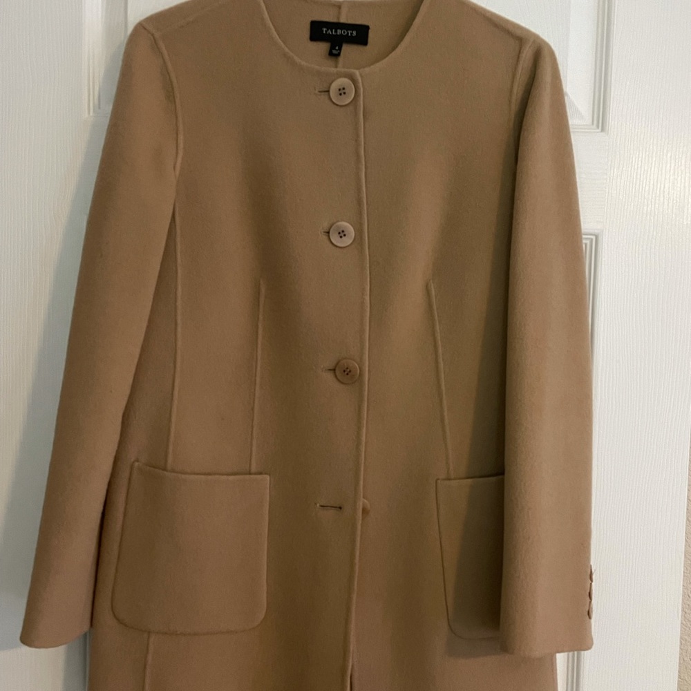 Talbots Wool Camel Coat - size 4